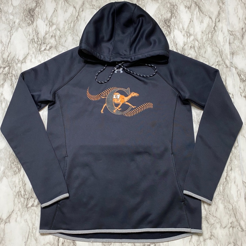 Under Armour  Coldgear  Mens Sweatshirt Size M 46-48 Black Fleece Hoodie Loose